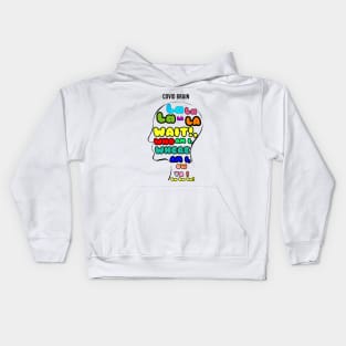 covid brain Kids Hoodie